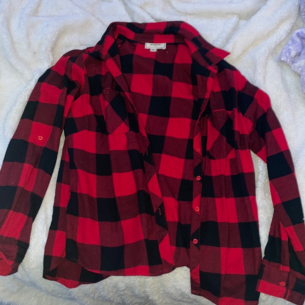 black and red flannel